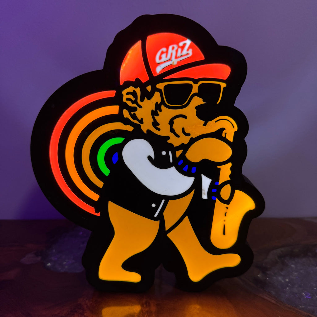 GRiZ Mr. B Rainbow Bear | LED Light Box