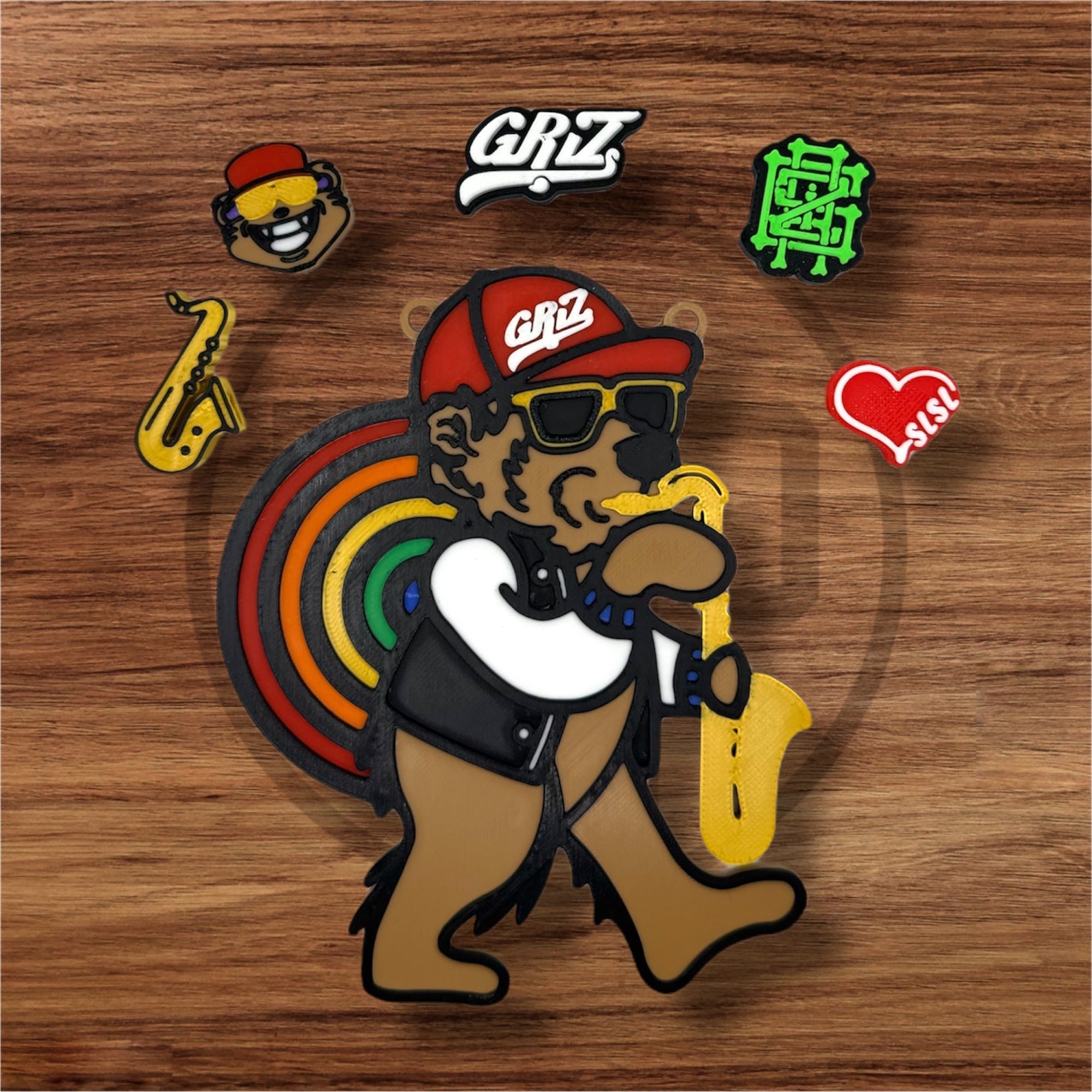 GRiZ Mr. B Rainbow Bear | Pendant | Kandi Set