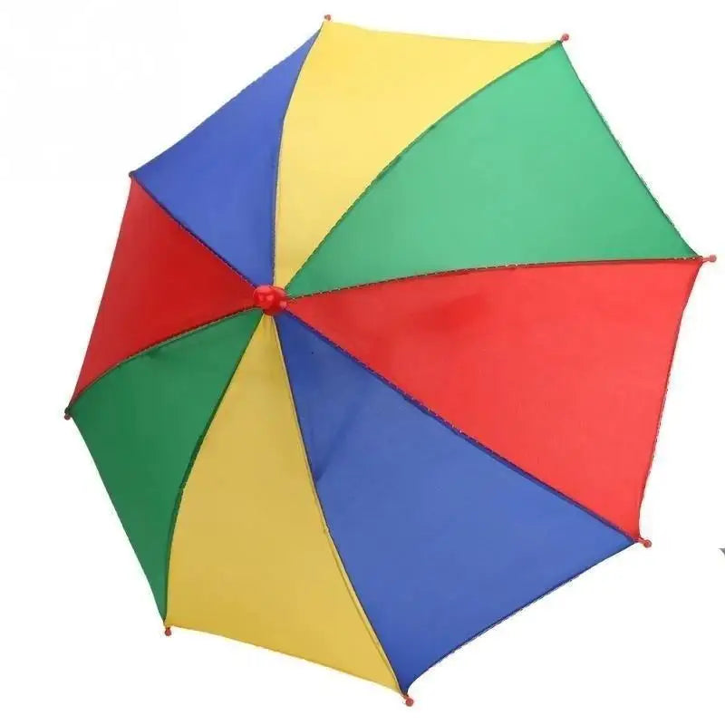 Foldable Rainbow Sunshade Umbrella Hat