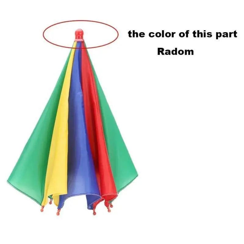 Foldable Rainbow Sunshade Umbrella Hat